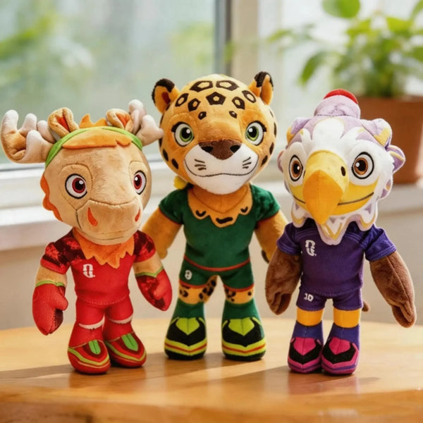 US-Mexico-Canada World Cup Mascots Plush (28 cm)