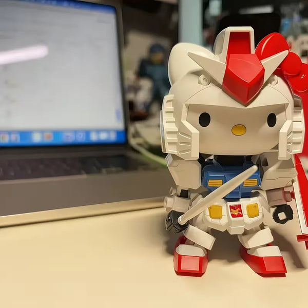 Hello Kitty Gundam Suit Mecha Series Figure
