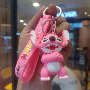 Stitch & Angel Ohana Fun 3D Keychain