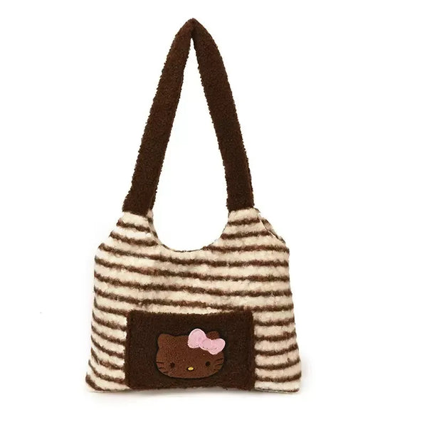 Sanrio Hello Kitty Cozy Stripes Tote Bag