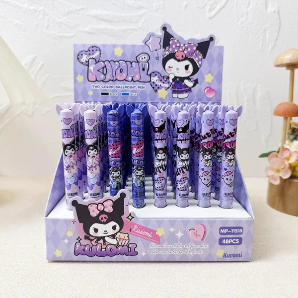 Kuromi Two-Color Retractable Ball Pen