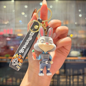 Zootopia Velvet Vibes Flocked Keychain