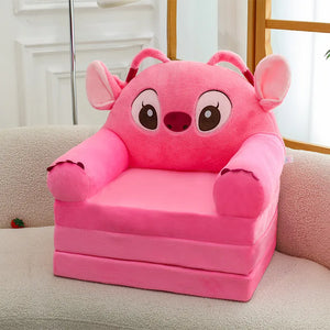 Kawaii Character Three-Fold Plush Sofa Bed