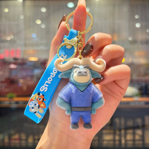 Zootopia Velvet Vibes Flocked Keychain