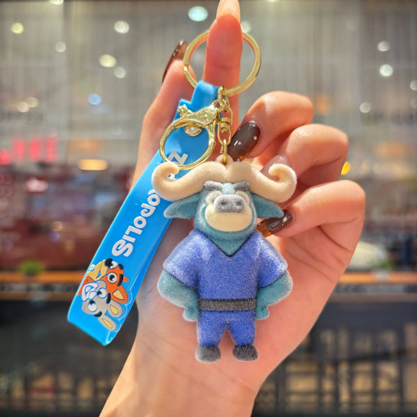 Zootopia Velvet Vibes Flocked Keychain