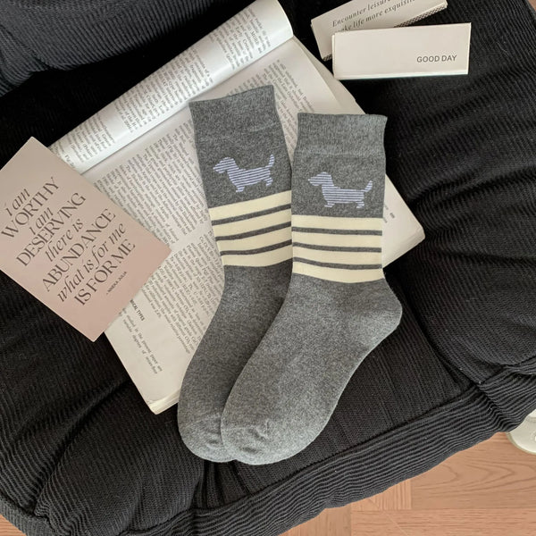 T-Brownie Preppy Pup Socks (Set of 4)