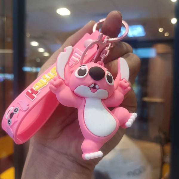 Stitch & Angel Ohana Fun 3D Keychain
