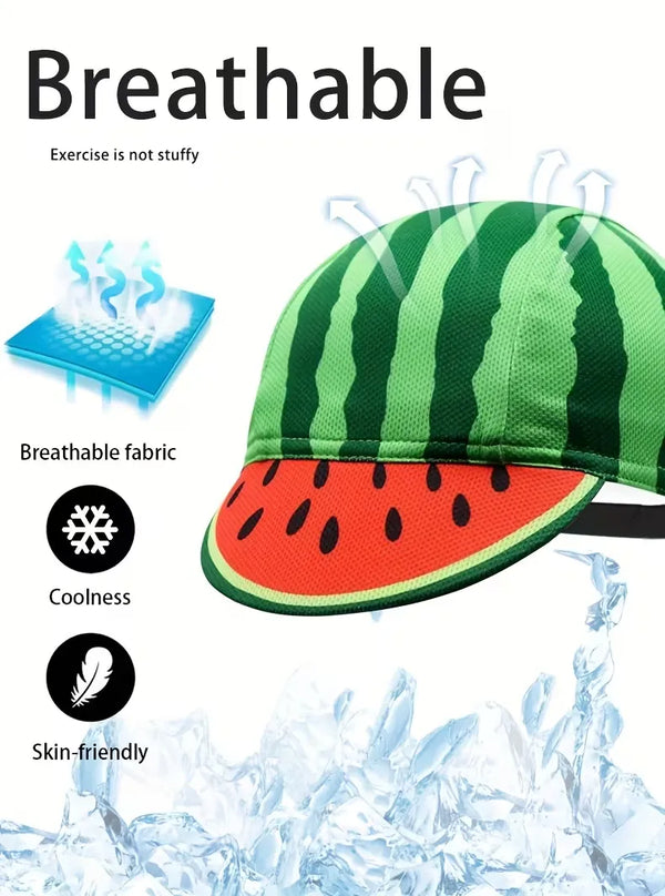 Oscrolling Vibrant Watermelon Cycling Cap