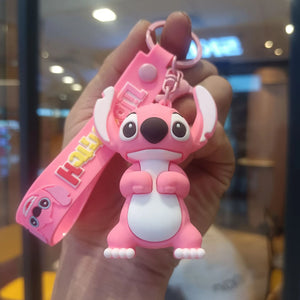 Stitch & Angel Ohana Fun 3D Keychain