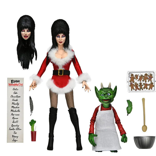 NECA Elvira's Scary Xmas Deluxe Figure Set