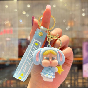 Cry Baby Velvet Fuzz Flocked Keychain