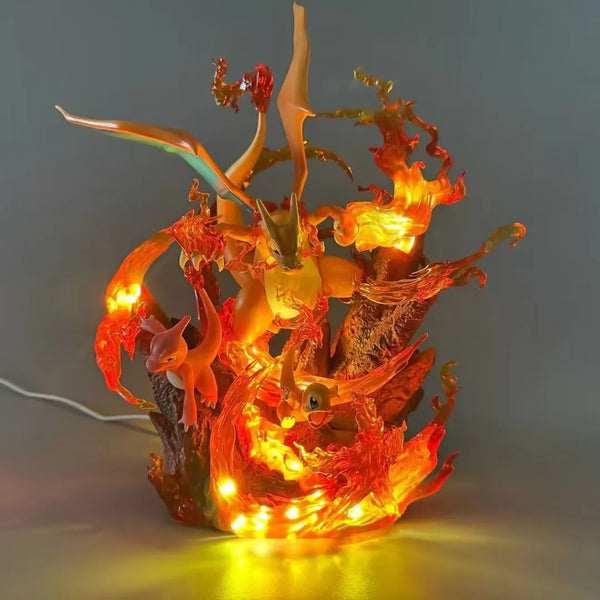 Charizard Evolution Set Giga-Impact Cursed Flame Ver. Figure (30 cm)