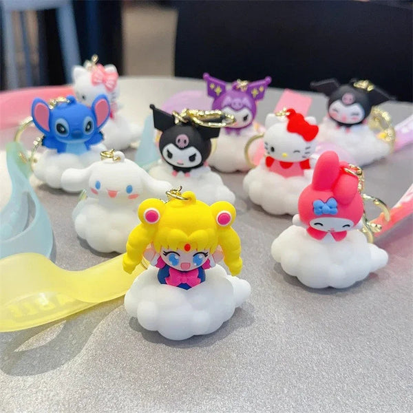 Dreamy Characters Cloud LED Keychain