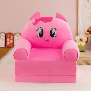 Kawaii Character Three-Fold Plush Sofa Bed