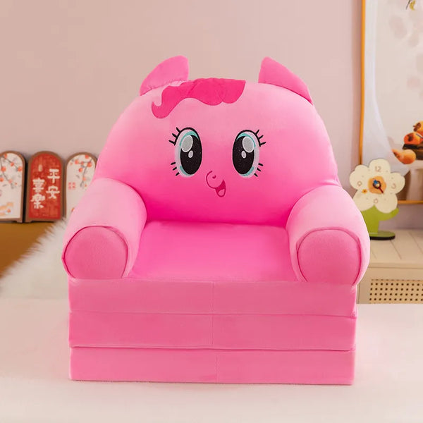 Kawaii Character Three-Fold Plush Sofa Bed