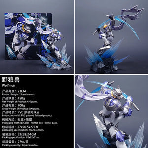Wolfmon Light Warrior Figurine (23 cm)