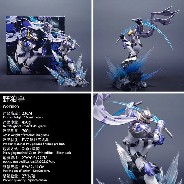 Wolfmon Light Warrior Figurine (23 cm)