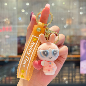 Cry Baby Velvet Fuzz Flocked Keychain