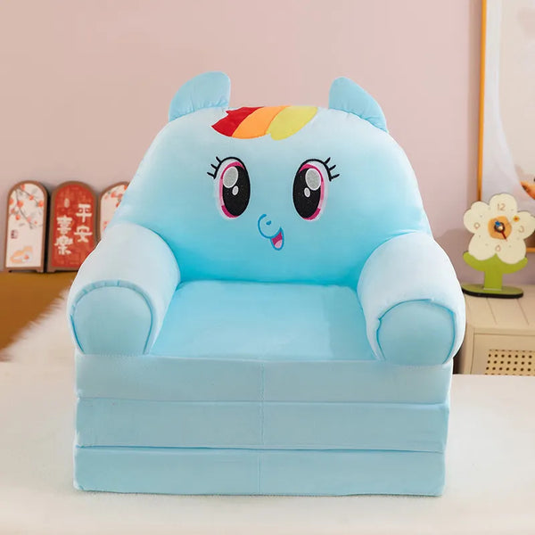 Kawaii Character Three-Fold Plush Sofa Bed