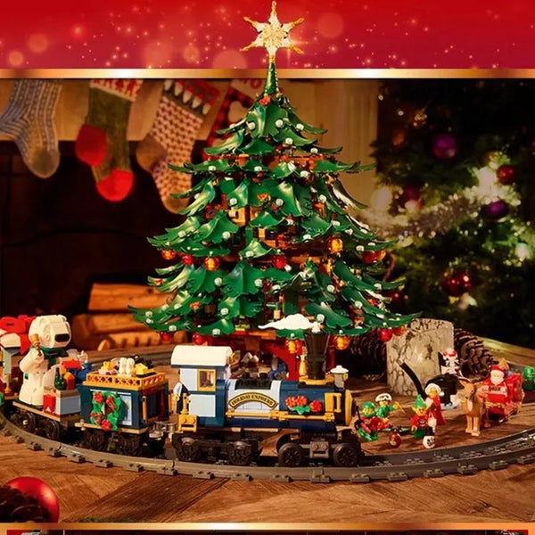 Family Christmas Tree Building Blocks (3171 Pcs)