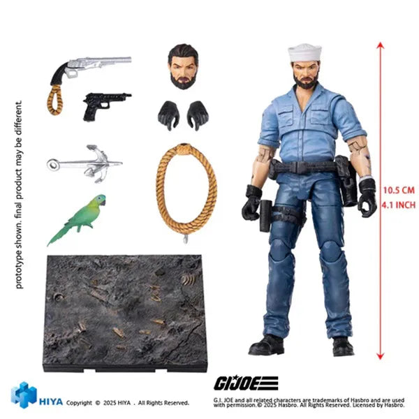 Hiya Mini Series G.I. Joe Sailor Shipwreck Action Figure