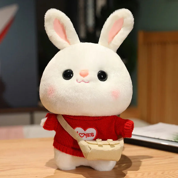 Cozy Dress-Up Bunny Premium Plush Toy (30 cm)
