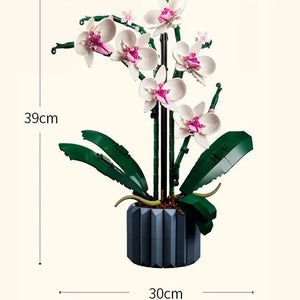 Orchid Flowers Botanical Building Blocks (608 Pcs)