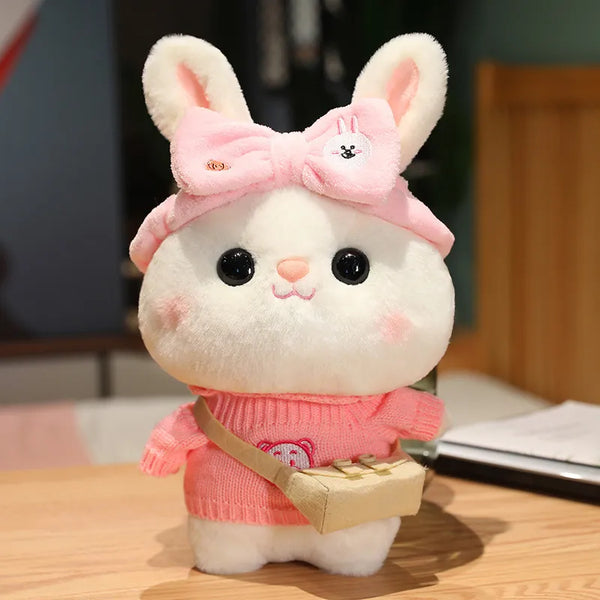 Cozy Dress-Up Bunny Premium Plush Toy (30 cm)