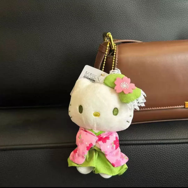 Sanrio Kimono Matcha Plush Keychains