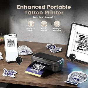 Ink-Impulse Wireless Tattoo Printer