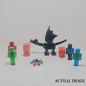Minecraft Ender Dragon Pixel Realm Playset