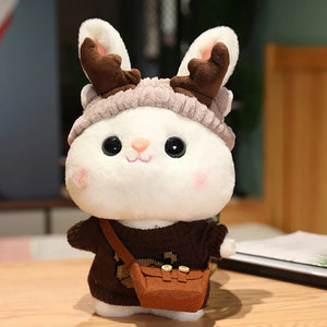 Cozy Dress-Up Bunny Premium Plush Toy (30 cm)