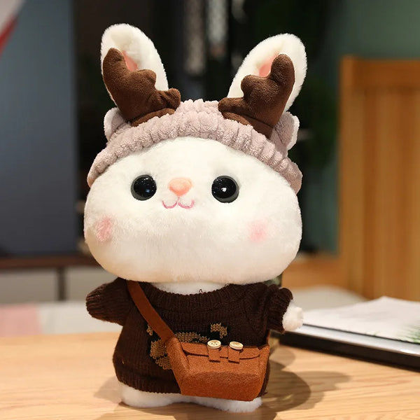 Cozy Dress-Up Bunny Premium Plush Toy (30 cm)