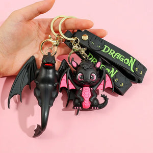 Toothless & Light Fury Elite Dragon Keychains