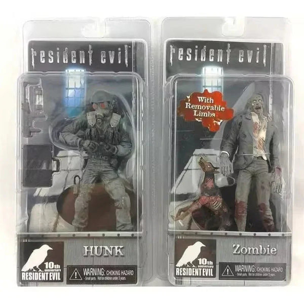NECA Resident Evil Hunk & Zombie Figurines (16 cm)