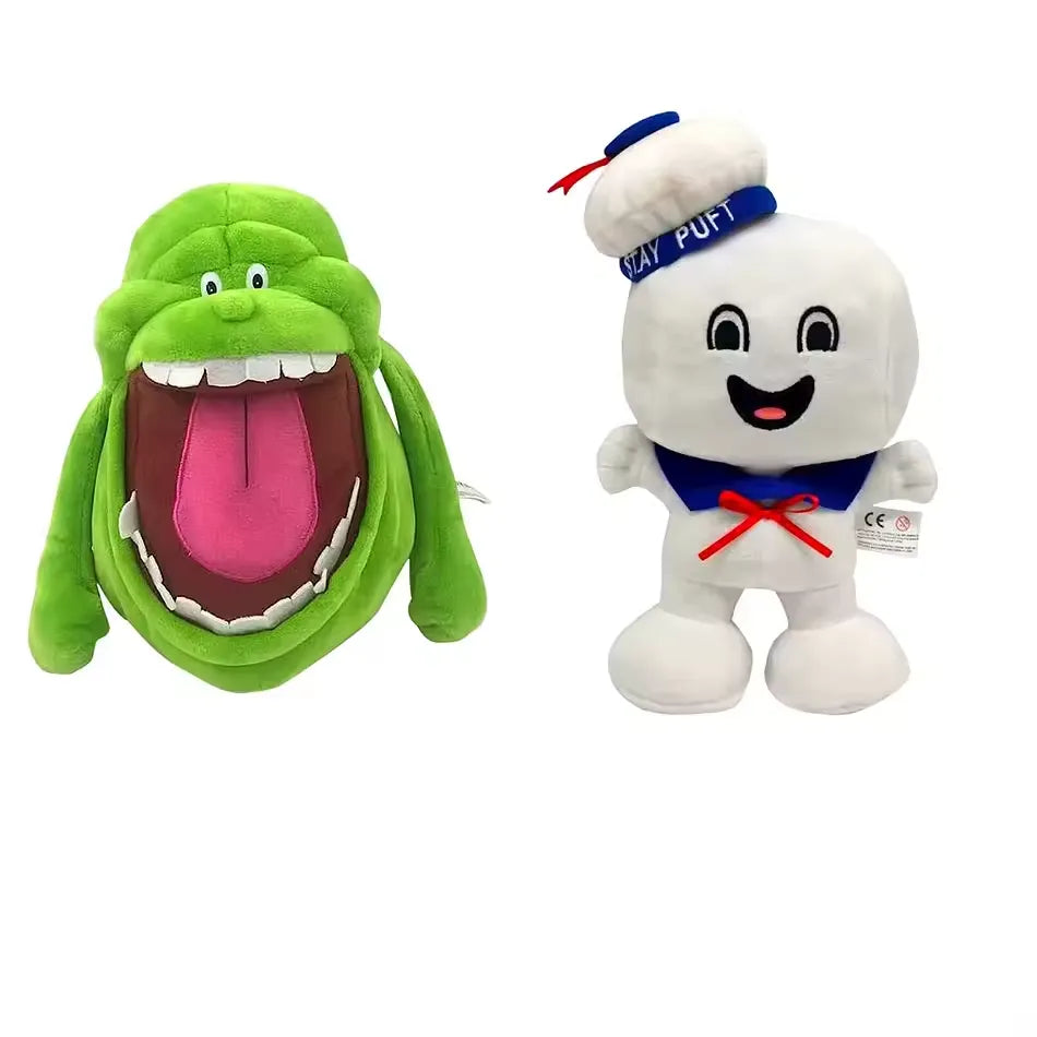 Ghostbusters Stay Puft and Slimer Plushies (22 cm)