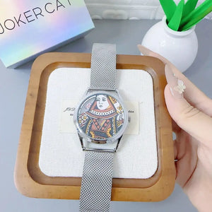 Queen Of Hearts Royal Card Quartz Watch
