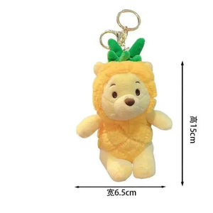 DZNY Pineapple Pooh Plush Keychain - Bear Hugs