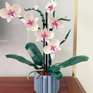 Orchid Flowers Botanical Building Blocks (608 Pcs)