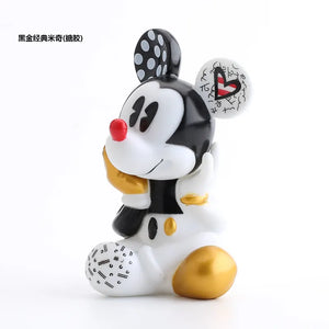 Black Gold Stitch and Mickey Designer Figures (Set of 2)
