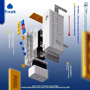 Trozk TI02 Building Blocks 65W Power Strip