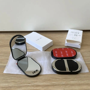 D Luxe Noir Dual-Reflect Phone Mirror