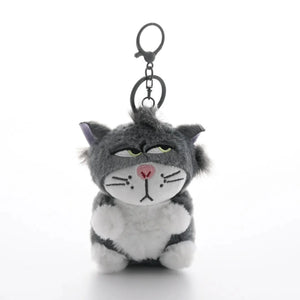 Lucifer Cat Impatient Grumps Keychain
