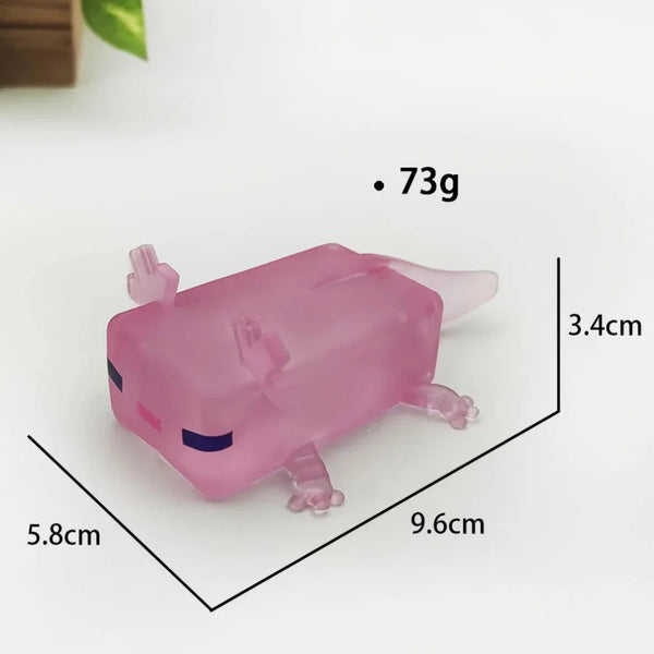Translucent Axolotl Squeezable Toy
