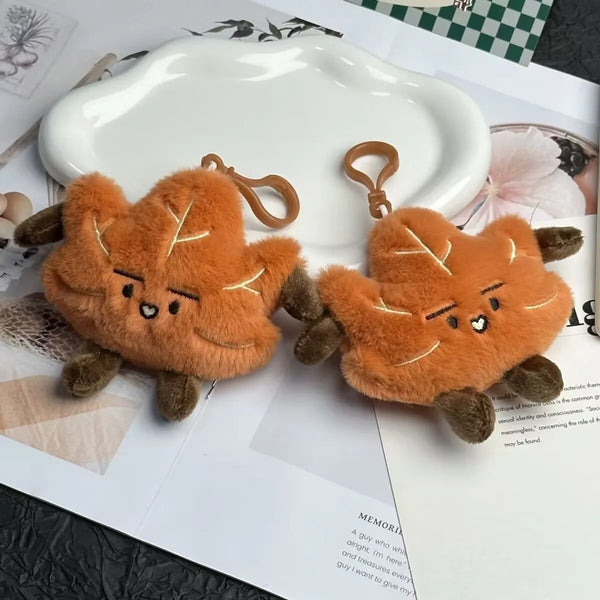JC Maple Leaf Plush Keychain