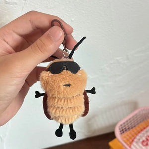 Creepy-Cute Cockroach Plush Keychain