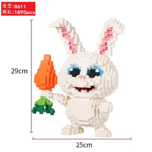 Snowball Rabbit Model No. 8611 Mini Blocks (30 cm)