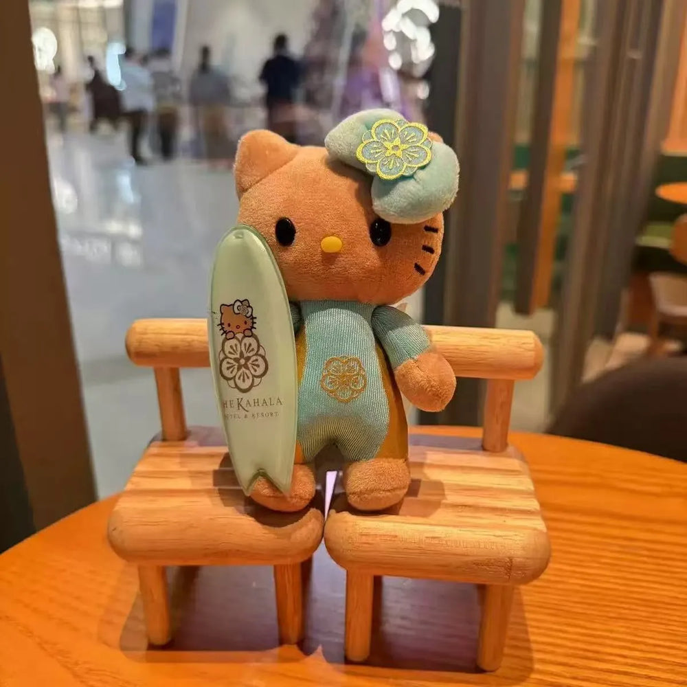Hello KT Beach Plush Pendant