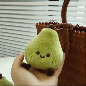 JC Ultimate Squishy Green Pear Plush Keychain