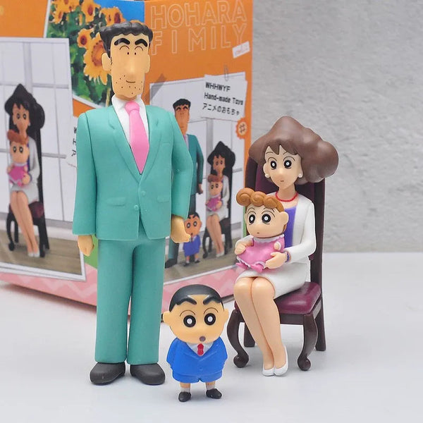Shinchan Nohara Family Portrait Figurines